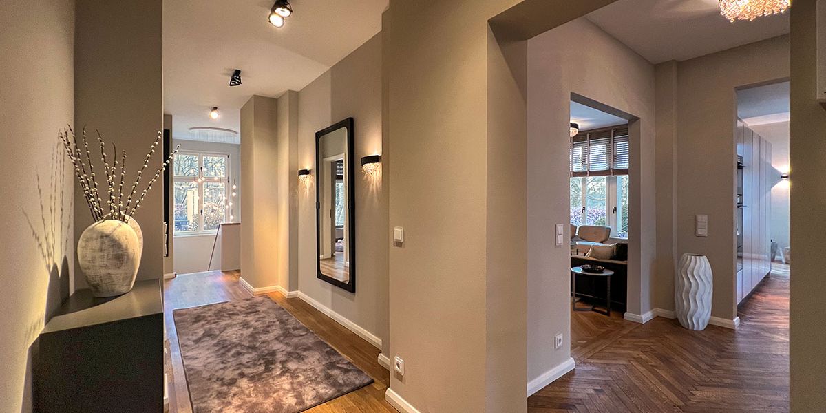 W+P Helmut Warnstedt Innenarchitekt - Altbauvilla am Griebnitzsee/Potsdam - Diele EG