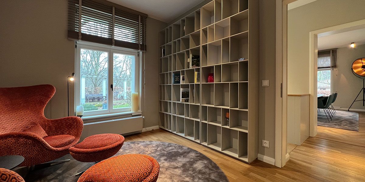 W+P Helmut Warnstedt Innenarchitekt - Altbauvilla am Griebnitzsee/Potsdam - Bibliothek