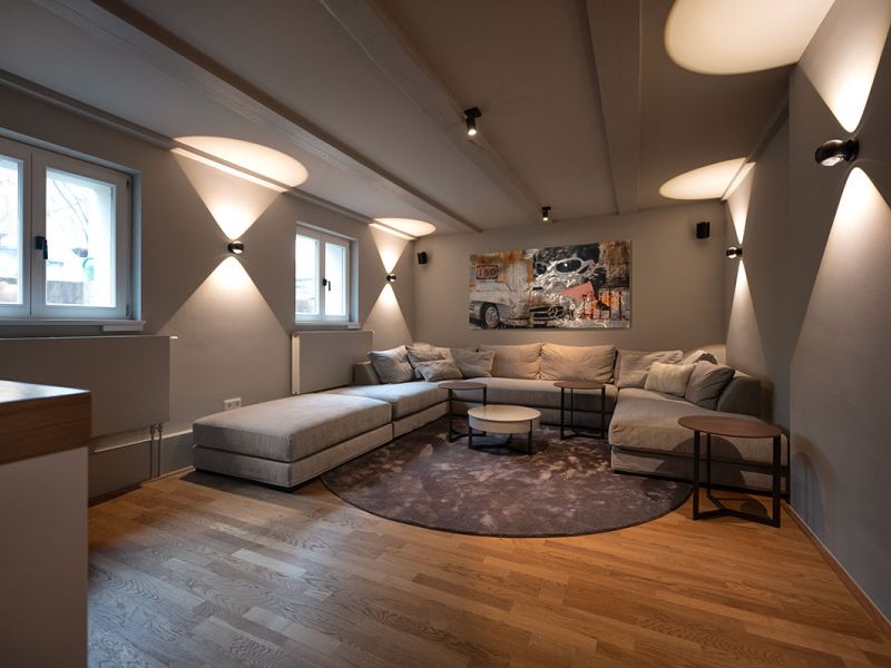 W+P Helmut Warnstedt Innenarchitekt - Altbauvilla am Griebnitzsee/Potsdam - Heimkino UG