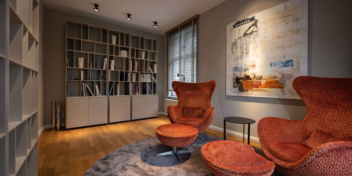 W+P Helmut Warnstedt Innenarchitekt - Altbauvilla am Griebnitzsee/Potsdam - Bibliothek