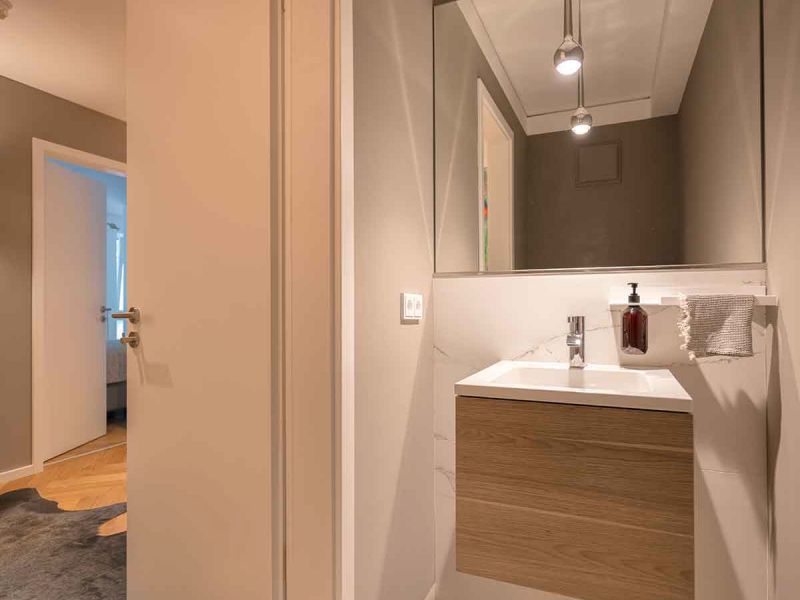 W+P Helmut Warnstedt Innenarchitekt - Eigentumswohnung in Braunschweig - Gäste WC