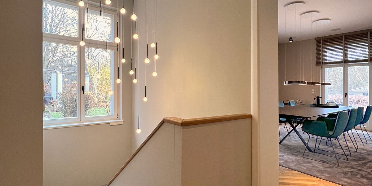 W+P Helmut Warnstedt Innenarchitekt - Altbauvilla am Griebnitzsee/Potsdam - Flur/Treppe EG/OG