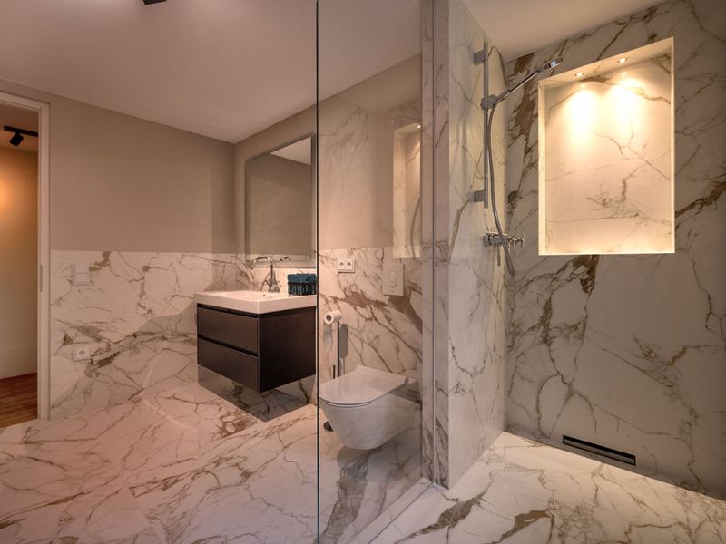 W+P Helmut Warnstedt Innenarchitekt - Altbauvilla am Griebnitzsee/Potsdam - Gäste Badezimmer UG