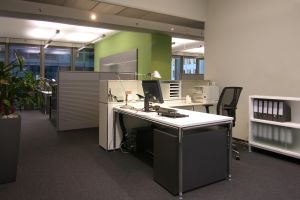 Sekretariat mit integrierten Tresenbereich