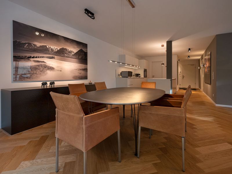 W+P Helmut Warnstedt Innenarchitekt - Eigentumswohnung in Braunschweig - Essbereich/Küche