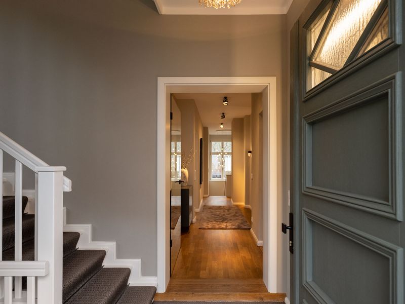 W+P Helmut Warnstedt Innenarchitekt - Altbauvilla am Griebnitzsee/Potsdam - Hauseingangsbereich