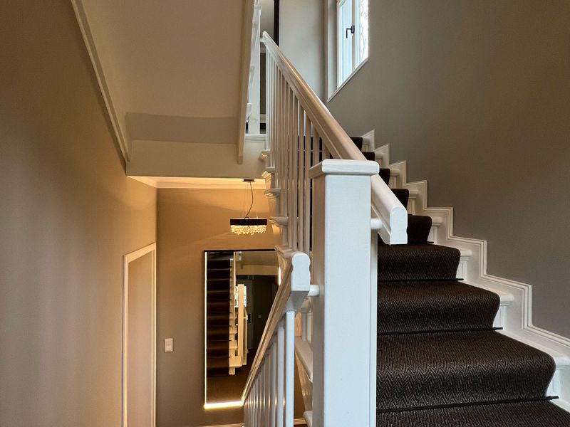 W+P Helmut Warnstedt Innenarchitekt - Altbauvilla am Griebnitzsee/Potsdam - Treppenhaus EG/OG