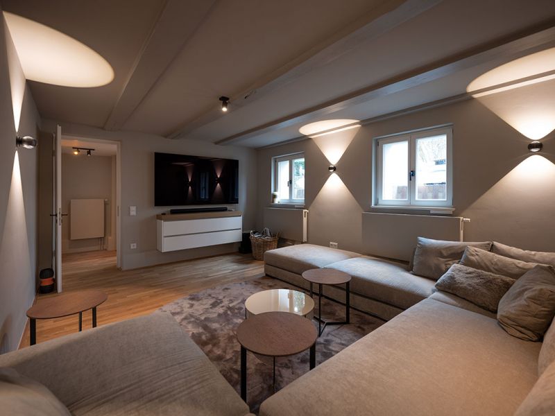 W+P Helmut Warnstedt Innenarchitekt - Altbauvilla am Griebnitzsee/Potsdam - Heimkino UG